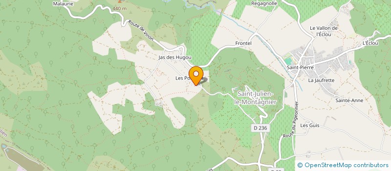 localisation de l'entreprise LES AMIS DU LOTO  SAINT-JULIEN