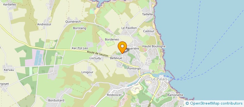 localisation de l'entreprise LES AMIS DU LYRIQUE EN BRETAGNE  LE PALAIS