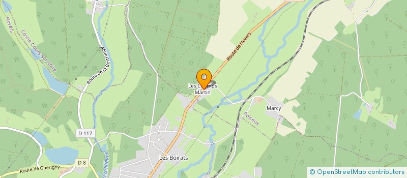 localisation de l'entreprise LES AMIS DU MARCHE à POISEUX