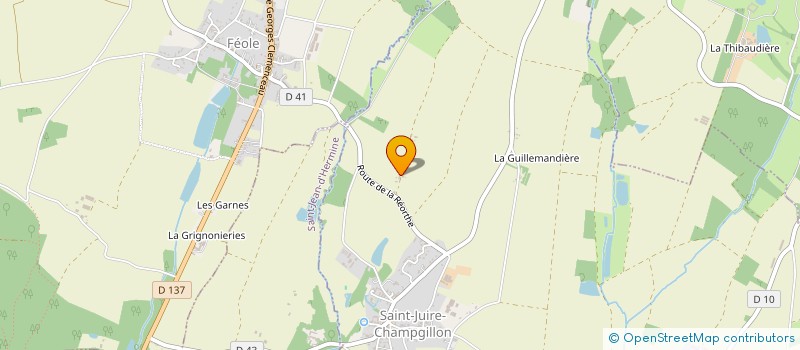 localisation de l'entreprise LES AMIS DU MARCHE  SAINT-JUIRE-CHAMPGILLON