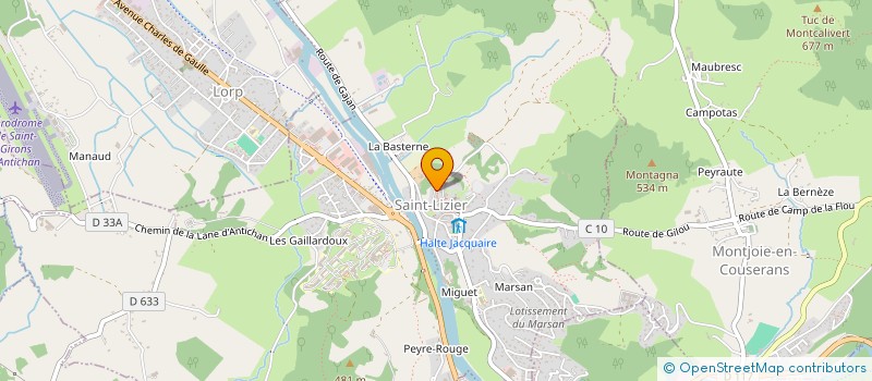 localisation de l'entreprise LES AMIS DU MARSAN à SAINT-LIZIER
