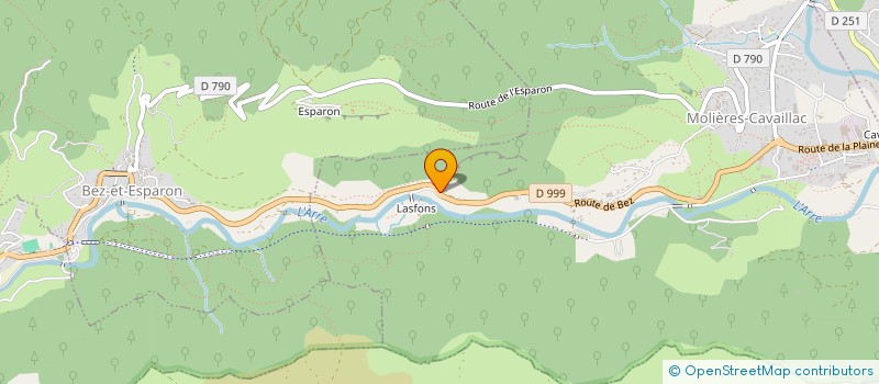 localisation de l'entreprise LES AMIS DU MERLANSON  BEZ-ET-ESPARON