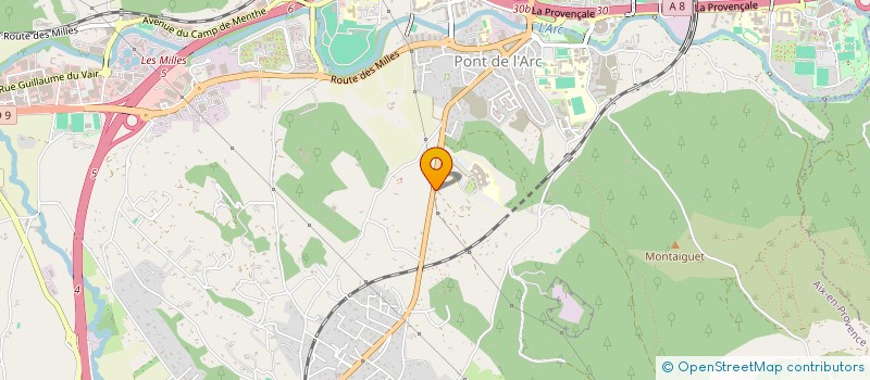 localisation de l'entreprise LES AMIS DU MNTAIGUET ET DU PONT DE L'ARC  AIX-EN-PROVENCE