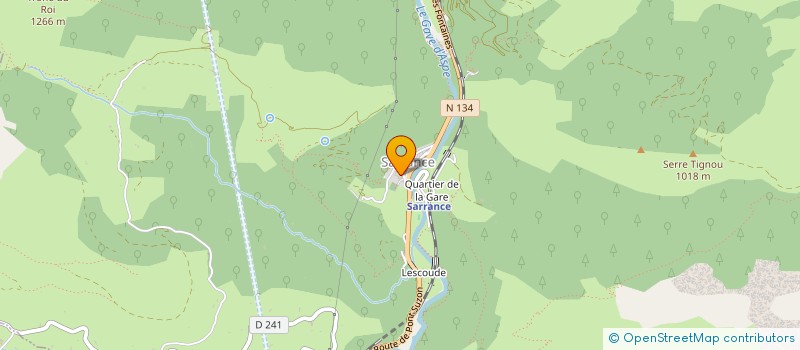 localisation de l'entreprise LES AMIS DU MONASTERE DE SARRANCE  SARRANCE