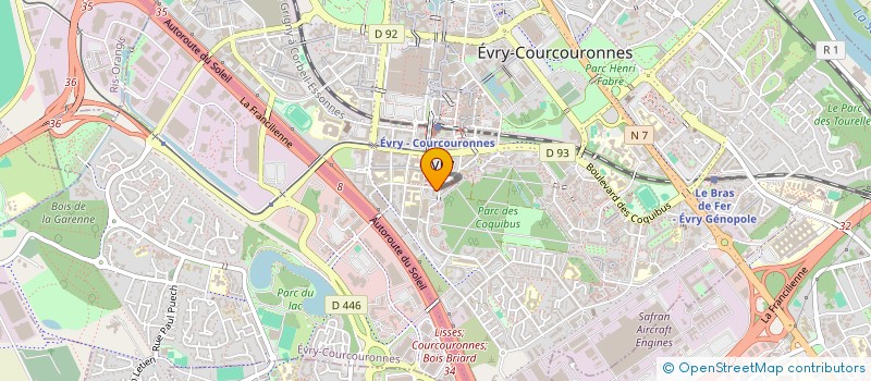 localisation de l'entreprise LES AMIS DU MONASTERE DES DOMINICAINES à EVRY-COURCOURONNES