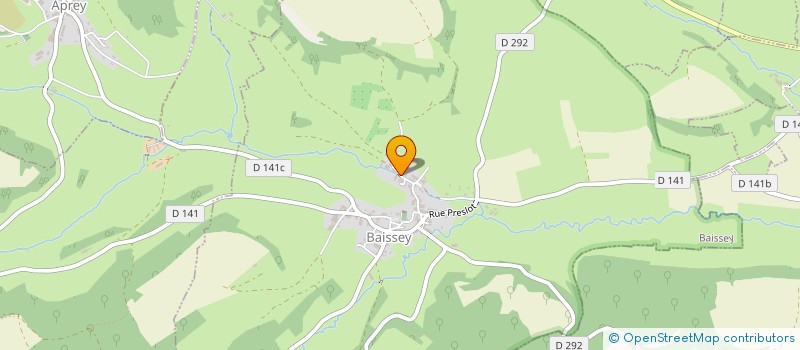 localisation de l'entreprise LES AMIS DU MOULIN DE BAISSEY à BAISSEY