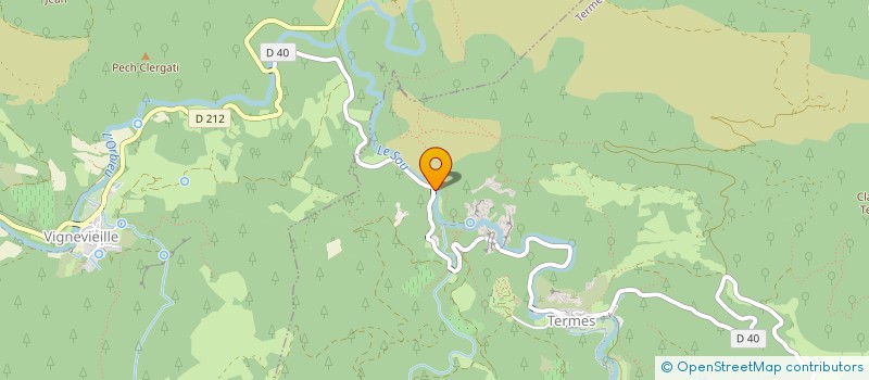 localisation de l'entreprise LES AMIS DU MOULIN DE TERMES  TERMES