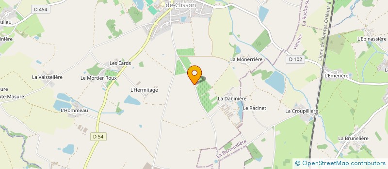 localisation de l'entreprise LES AMIS DU MOULIN NEUF à GETIGNE