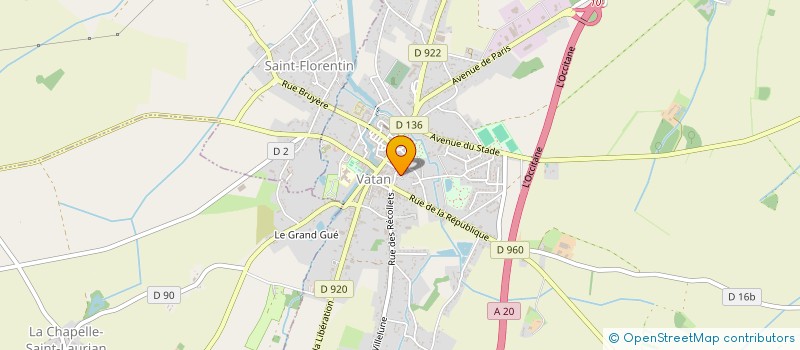localisation de l'entreprise LES AMIS DU MUSEE CANTON VATAN à VATAN