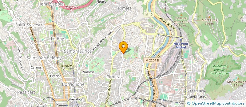 localisation de l'entreprise LES AMIS DU MUSEE D'ARCHEOLOGIE DE NICE / CIMIEZ à NICE