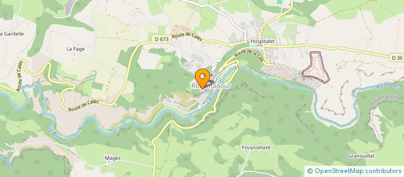 localisation de l'entreprise LES AMIS DU MUSEE D'ART SACRE ROCAMADOUR à ROCAMADOUR
