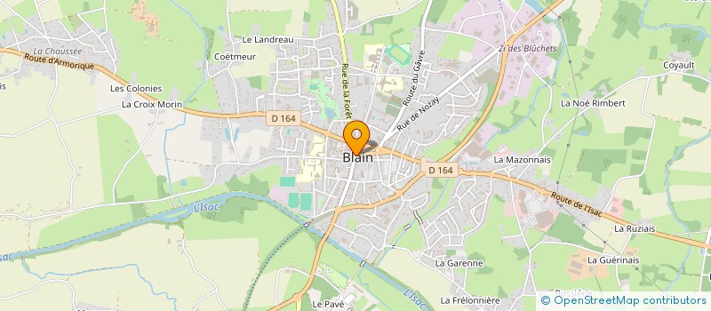 localisation de l'entreprise LES AMIS DU MUSEE DE BLAIN à BLAIN