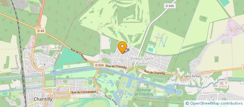 localisation de l'entreprise LES AMIS DU MUSEE DE CHANTILLY  CHANTILLY