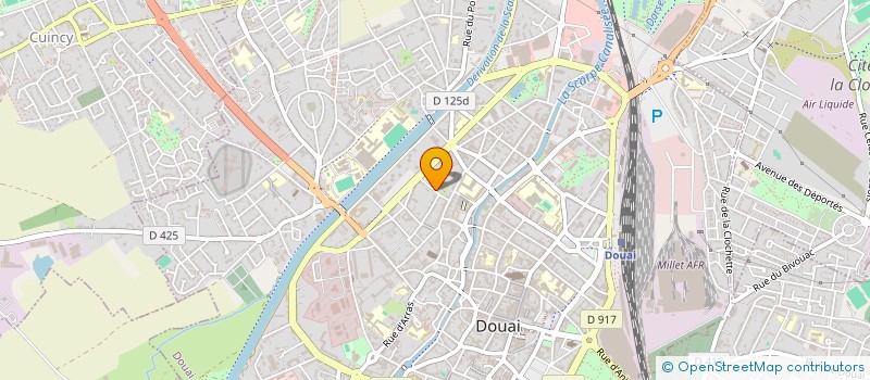 localisation de l'entreprise LES AMIS DU MUSEE DE DOUAI à DOUAI
