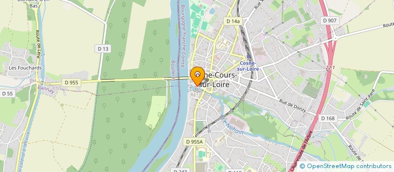 localisation de l'entreprise LES AMIS DU MUSEE DE LA LOIRE ET DU PATRIMOINE  COSNE-COURS-SUR-LOIRE