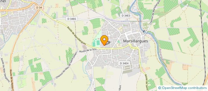 localisation de l'entreprise LES AMIS DU MUSEE DE MARSILLARGUES  MARSILLARGUES