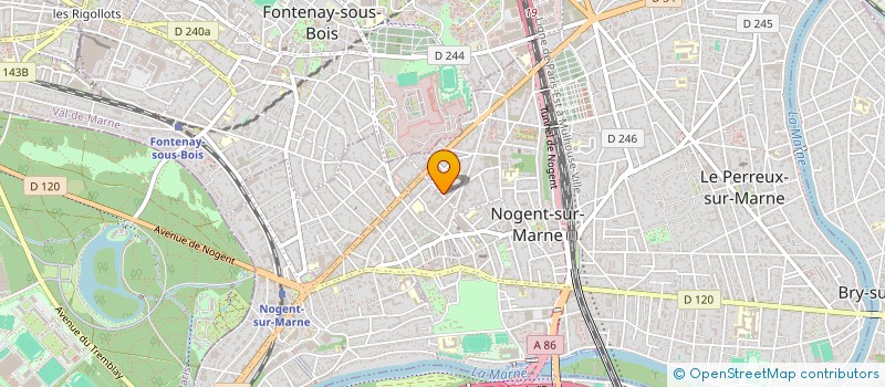 localisation de l'entreprise LES AMIS DU MUSEE DE NOGENT SUR MARNE  NOGENT-SUR-MARNE