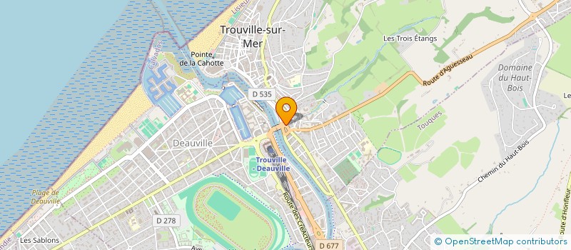 localisation de l'entreprise LES AMIS DU MUSEE DE TROUVILLE ET DU PASSE REGIONAL  TROUVILLE-SUR-MER