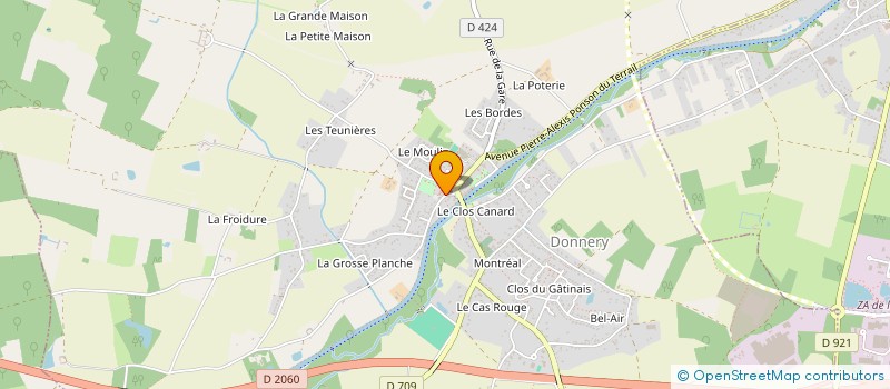 localisation de l'entreprise LES AMIS DU MUSEE DU CANAL D'ORLEANS à DONNERY