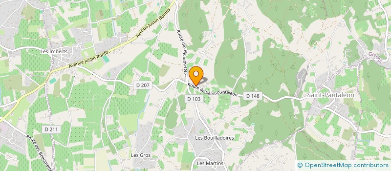 localisation de l'entreprise LES AMIS DU MUSEE DU VITRAIL à GORDES