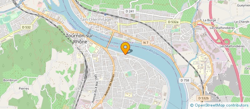 localisation de l'entreprise LES AMIS DU MUSEE ET DU PATRIMOINE DE TOURNON à TOURNON-SUR-RHONE