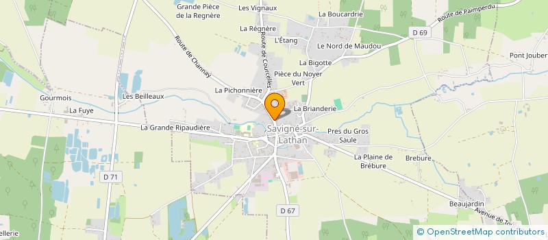 localisation de l'entreprise LES AMIS DU MUSEE SAVIGNEEN  SAVIGNE-SUR-LATHAN