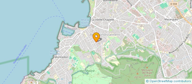 localisation de l'entreprise LES AMIS DU MUSEE SUBAQUATIQUE DE MARSEILLE  MARSEILLE 8EME