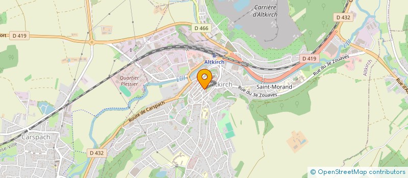 localisation de l'entreprise LES AMIS DU MUSEE SUNDGAUVIEN ET DU PATRIMOINE  ALTKIRCH