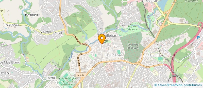 localisation de l'entreprise LES AMIS DU MUSETTE ET VARIETES à LIMOGES
