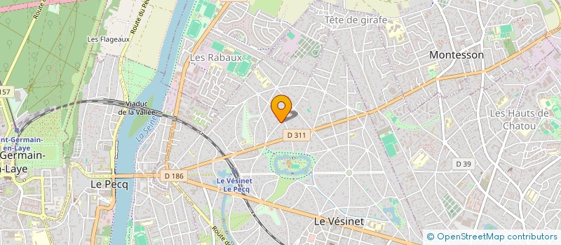 localisation de l'entreprise LES AMIS DU NEO POP'ART  LE VESINET