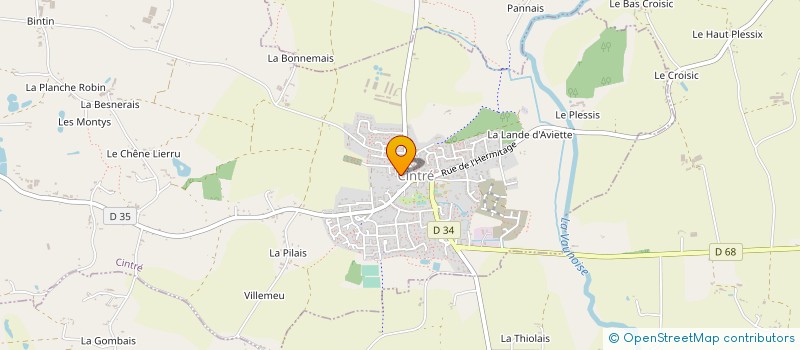 localisation de l'entreprise LES AMIS DU PALET DE CINTRE  CINTRE