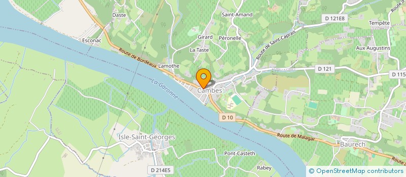 localisation de l'entreprise LES AMIS DU PARC DES BENAUGES  CAMBES