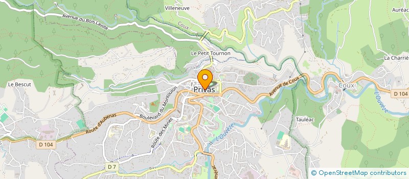 localisation de l'entreprise LES AMIS DU PARTI SOCIALISTE DE L'ARDECHE à PRIVAS