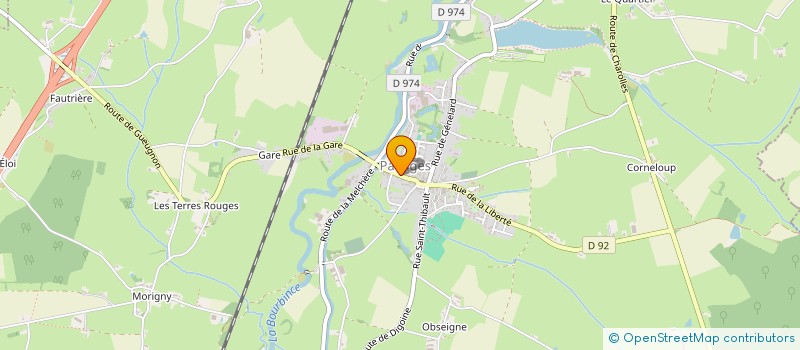 localisation de l'entreprise LES AMIS DU PASSE DE PALINGES ET SA REG.  PALINGES