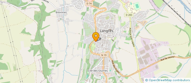 localisation de l'entreprise LES AMIS DU PASSE ET DES ARTS à LANGRES