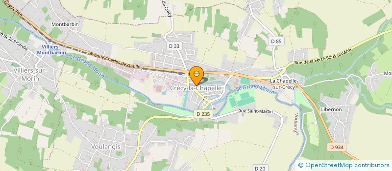 localisation de l'entreprise LES AMIS DU PATRIMOINE CRECOIS  CRECY-LA-CHAPELLE