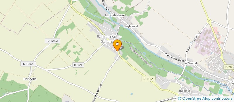 localisation de l'entreprise LES AMIS DU PATRIMOINE DE BAILLEAU ARMENONVILLE (28) à BAILLEAU-ARMENONVILLE