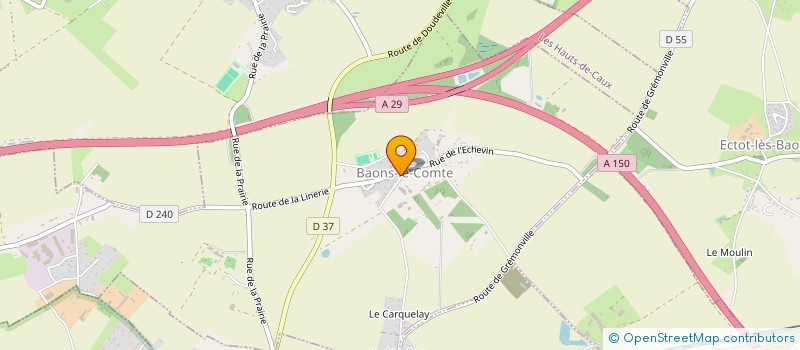 localisation de l'entreprise LES AMIS DU PATRIMOINE DE BAONS LE COMTE (76)  BAONS-LE-COMTE