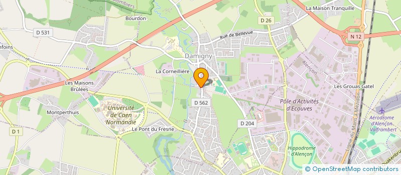 localisation de l'entreprise LES AMIS DU PATRIMOINE DE LA COMMUNE D'ECOUVES à ECOUVES