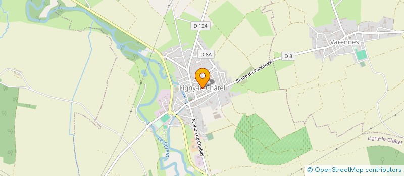 localisation de l'entreprise LES AMIS DU PATRIMOINE DE LIGNY LE CHATEL  LIGNY-LE-CHATEL