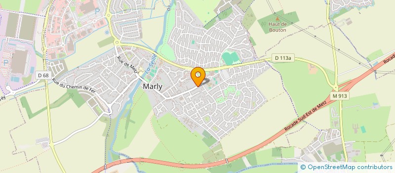 localisation de l'entreprise LES AMIS DU PATRIMOINE DE MARLY ET DU CANTON DE VERNY  MARLY