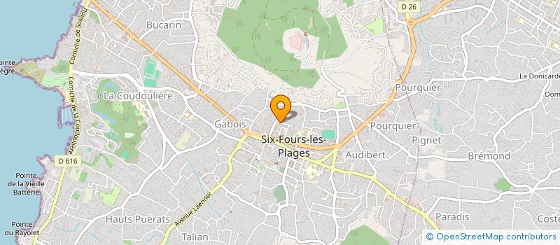 localisation de l'entreprise LES AMIS DU PATRIMOINE DE SIX FOURS ET DE SES ENVIRONS à SIX-FOURS-LES-PLAGES
