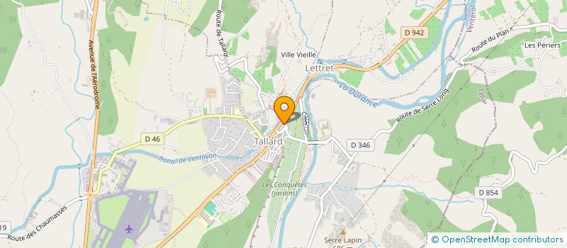 localisation de l'entreprise LES AMIS DU PATRIMOINE DE TALLARD  TALLARD