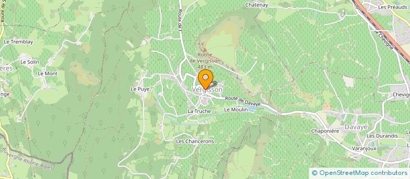 localisation de l'entreprise LES AMIS DU PATRIMOINE DE VERGISSON à VERGISSON