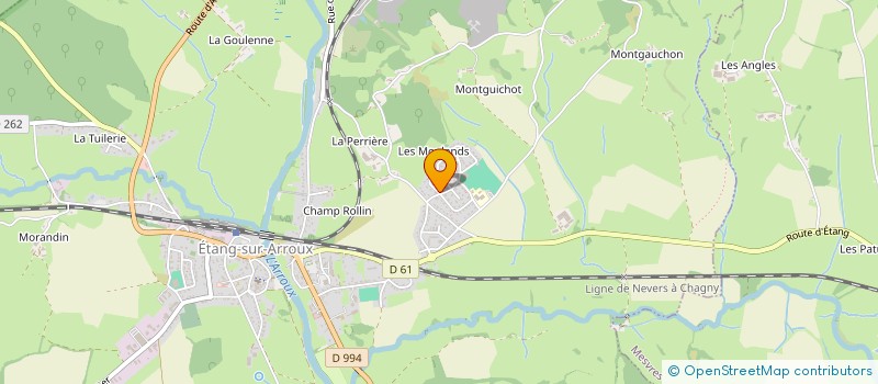 localisation de l'entreprise LES AMIS DU PATRIMOINE EUROPEEN (EN BOURGOGNE - FRANCHE-COMTE)  ETANG-SUR-ARROUX