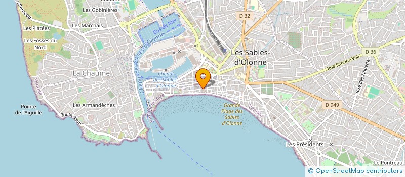 localisation de l'entreprise LES AMIS DU PATRIMOINE RELIGIEUX DE SAINTE MARIE DES OLONNES à LES SABLES D'OLONNE