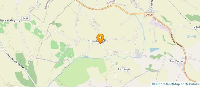 localisation de l'entreprise LES AMIS DU PATRIMOINE SAINT CRUCIEN  SAINTE-CROIX