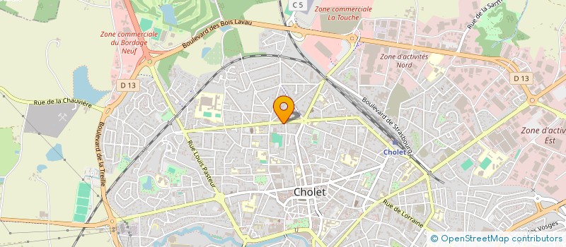 localisation de l'entreprise LES AMIS DU PAYRE à CHOLET