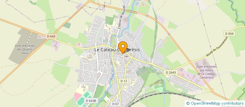 localisation de l'entreprise LES AMIS DU PAYS DE MATISSE  LE CATEAU-CAMBRESIS