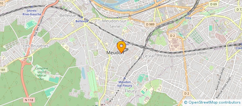 localisation de l'entreprise LES AMIS DU PAYSAGE FRANCAIS à MEUDON